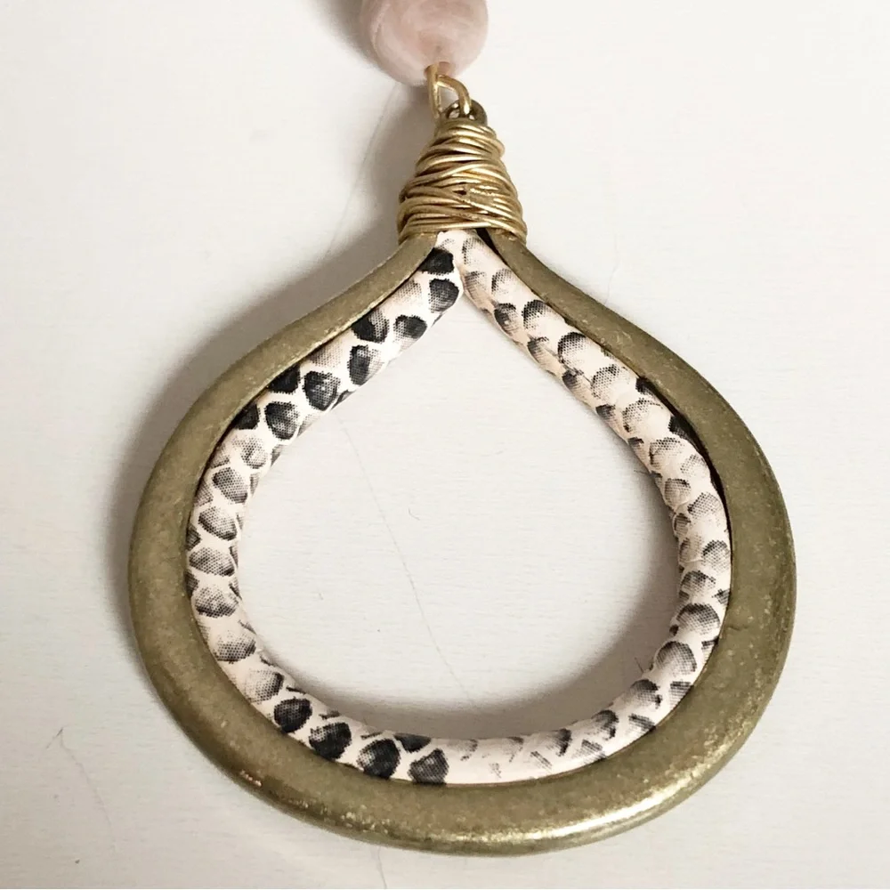PREMIER DESIGNS River Valley Statement Necklace Gold Tone - Picture 9 of 15